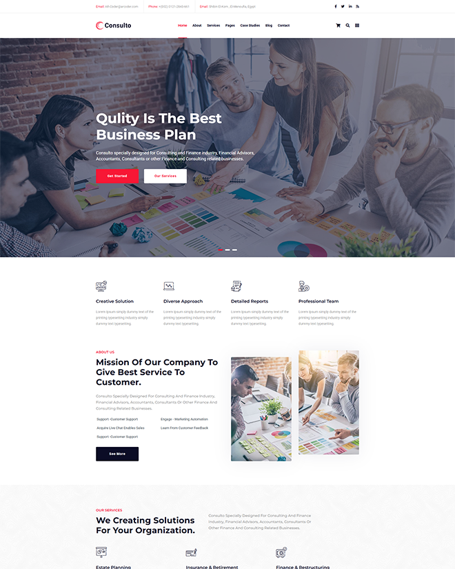 Consulto <br /> Consulting Business HTML5 Template